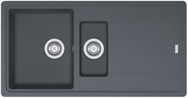 Franke Titan 1.5 Bowl Composite Kitchen Sink Graphite Reversible 970mm x 500mm