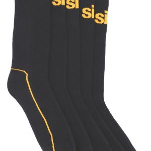 Site Willstrop Work Socks Black 7-11 5 Pairs