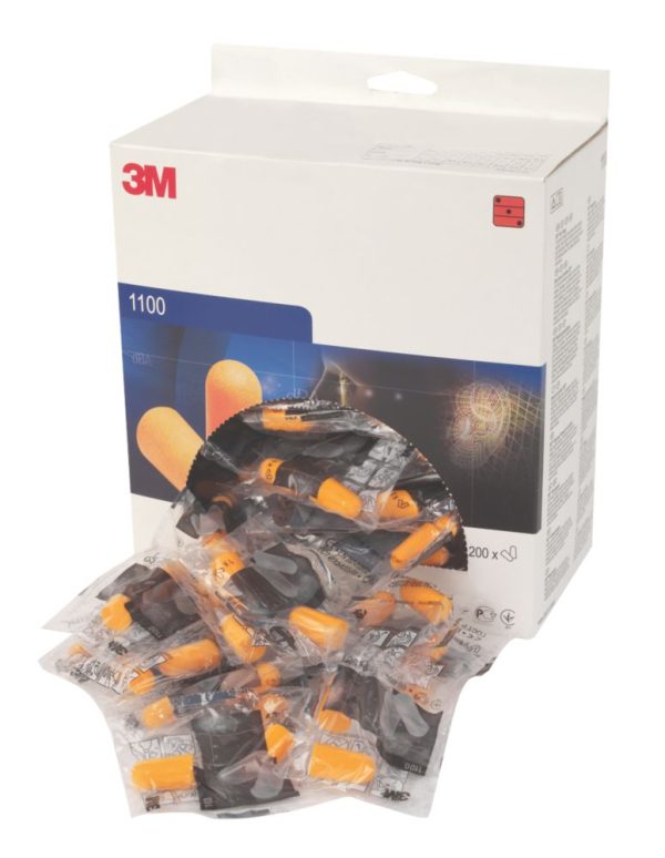 3M 1100 37dB Foam Ear Plugs 200 Pairs