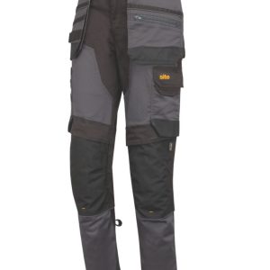 Site Bolden Stretch Holster Pocket Trousers Grey/Black 34" W 32" L
