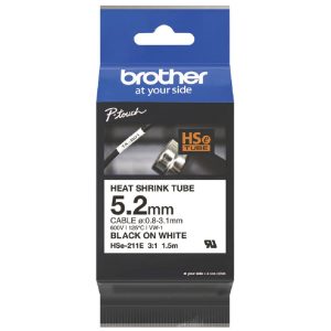 Brother HSE211E Heat Shrink Tube Tape 5.2mm x 1.5m