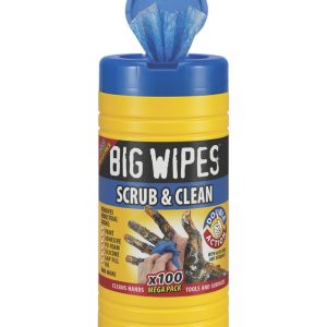 Big Wipes Scrub & Clean Wipes Blue 100 Pack