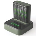 GP Batteries Recyko AA USB Fast Battery Charger & Dock with 4 x AA Batteries