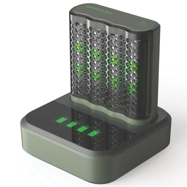 GP Batteries Recyko AA USB Fast Battery Charger & Dock with 4 x AA Batteries