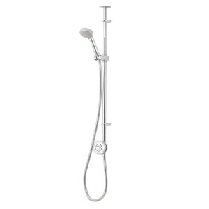 Aqualisa Smart Link Gravity-Pumped Ceiling-Fed Chrome Thermostatic Shower