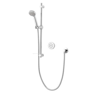Aqualisa Smart Link Gravity-Pumped Rear-Fed Chrome Thermostatic Shower