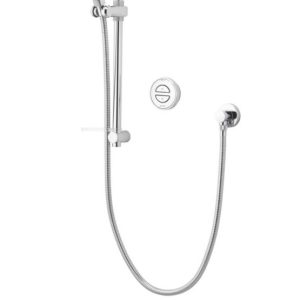 Aqualisa Smart Link HP/Combi Rear-Fed Chrome Thermostatic Shower with Bath Overflow Filler