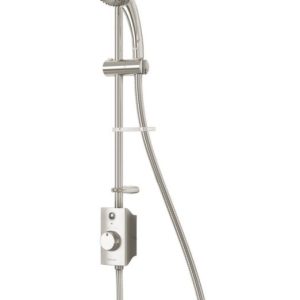 Aqualisa Visage Gravity-Pumped Ceiling-Fed Single Outlet Chrome Thermostatic Digital Shower