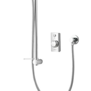 Aqualisa Visage HP/Combi Rear-Fed Chrome Thermostatic Smart Shower with Bath Overflow Filler