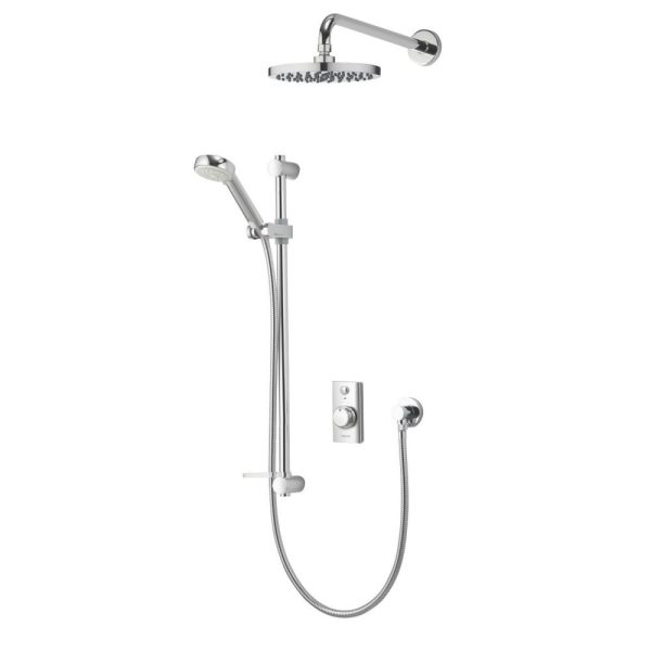 Aqualisa Visage HP/Combi Rear-Fed Chrome Thermostatic Smart Shower with Drencher