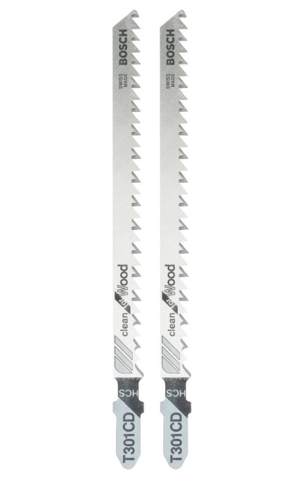 Bosch  T301CD Wood Jigsaw Blades 117mm 2 Pack