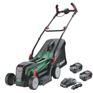 Bosch UniversalRotak 2x18V-37-550 36V 2 x 4.0Ah Li-Ion Power for All Brushless Cordless 37cm Lawn Mower