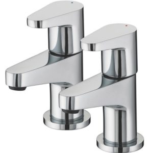 Bristan Quest Bathroom Basin Taps Chrome 1 Pair