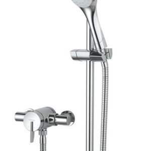 Bristan Sonique Rear-Fed Exposed Chrome Thermostatic Mixer Shower