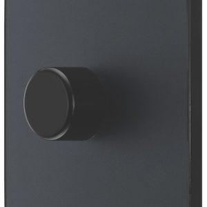 British General Evolve 1-Gang 2-Way LED Dimmer Switch  Grey with Black Inserts