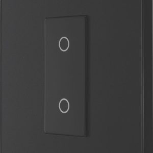 British General Evolve 1-Gang 2-Way LED Single Master Trailing Edge Touch Dimmer Switch  Matt Black with Black Inserts