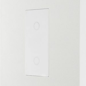 British General Evolve 1-Gang 2-Way LED Single Secondary Trailing Edge Touch Dimmer Switch  Pearlescent White with White Inserts