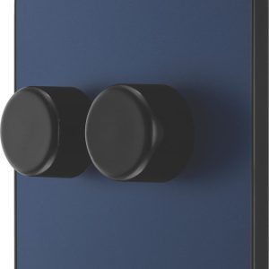 British General Evolve 2-Gang 2-Way LED Dimmer Switch  Blue with Black Inserts