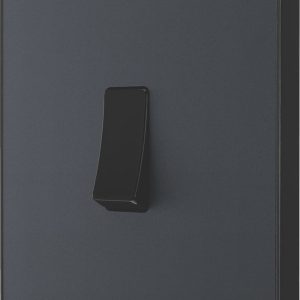 British General Evolve 20 A  16AX 1-Gang 2-Way Light Switch  Grey with Black Inserts