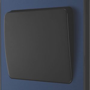 British General Evolve 20A 16AX 1-Gang 2-Way Wide Rocker Light Switch  Blue with Black Inserts