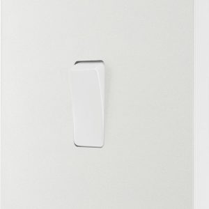 British General Evolve 20A 16AX 1-Gang Intermediate Light Switch Pearlescent White with Colour-Matched Inserts