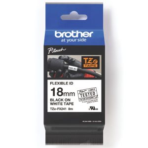 Brother TZEFX241 Flexible ID Labelling Tape 18mm x 8m