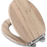 Croydex Corella Soft-Close with Quick-Release Flex-Fix Toilet Seat Moulded Wood Grey Oak