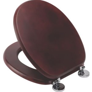 Croydex Davos  Toilet Seat Pine Mahogany