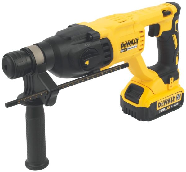 DeWalt DCH033 3kg 18V 2 x 4.0Ah Li-Ion XR Brushless Cordless SDS Plus Drill