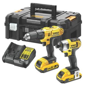 DeWalt DCZ298D2T-SFGB 18V 2 x 2.0Ah Li-Ion XR  Cordless Combi Drill & Impact Driver Twin Pack