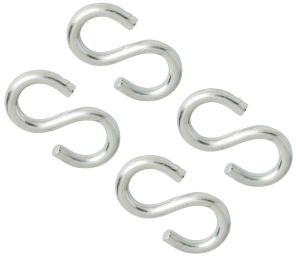 Diall S-Hooks Zinc-Plated 45 x 5mm 4 Pack