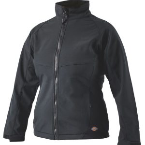 Dickies Foxton Womens Softshell Jacket Black Size 8-10