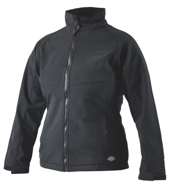 Dickies Foxton Womens Softshell Jacket Black Size 8-10