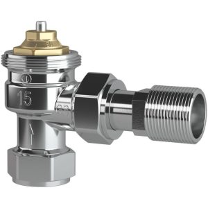 Drayton  15mm x 1/2" Chrome Angled  Thermostatic Radiator Valve Body