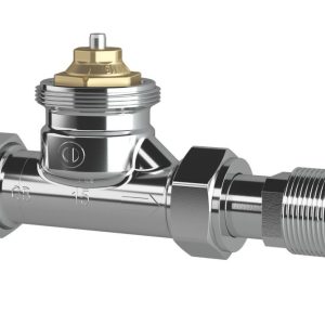 Drayton  15mm x 1/2" Chrome Straight  Thermostatic Radiator Valve Body