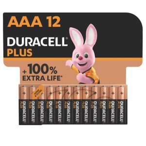Duracell Plus AAA 1.5V Alkaline Batteries 12 Pack