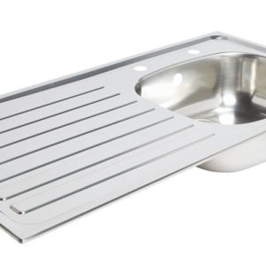 Essentials  1 Bowl Stainless Steel Kitchen Sink & LH Drainer  940mm x 490mm