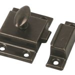 Essentials Cupboard Latch Florentine Bronze 54mm x 54mm