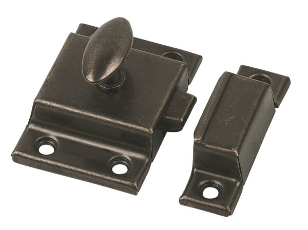 Essentials Cupboard Latch Florentine Bronze 54mm x 54mm