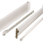 Essentials Off-White Drawer Sides & Runners 400mm 2 Pack