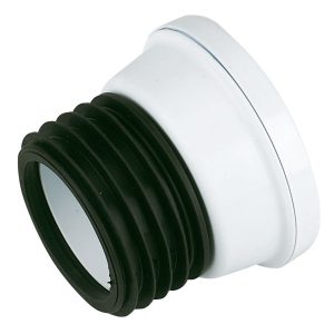 FloPlast  Rigid Straight Connector White 107mm