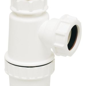 FloPlast  Telescopic Bottle Trap White 40mm