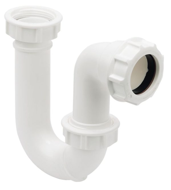 FloPlast Tubular Swivel P Trap White 40mm
