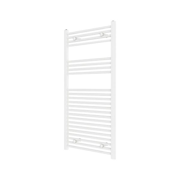 Flomasta 1200mm x 600mm 2101BTU White Flat  Towel Radiator