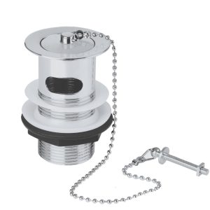 Flomasta  Basin Waste with Chrome Plug & Chain