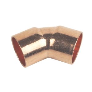 Flomasta  Copper End Feed Equal 135° Elbows 15mm 2 Pack