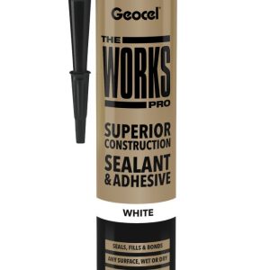 Geocel The Works Pro Sealant & Adhesive White 290ml