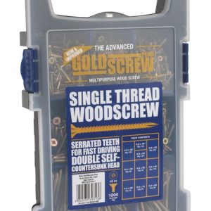 Goldscrew Plus  PZ Double-Countersunk Woodscrews Grab Pack 1000 Pcs