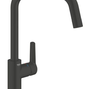 Grohe QuickFix Start  U-Spout Kitchen Tap Matt Black