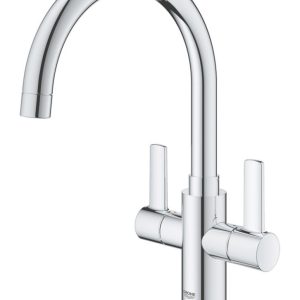 Grohe Start Twin Lever Mono Mixer Chrome